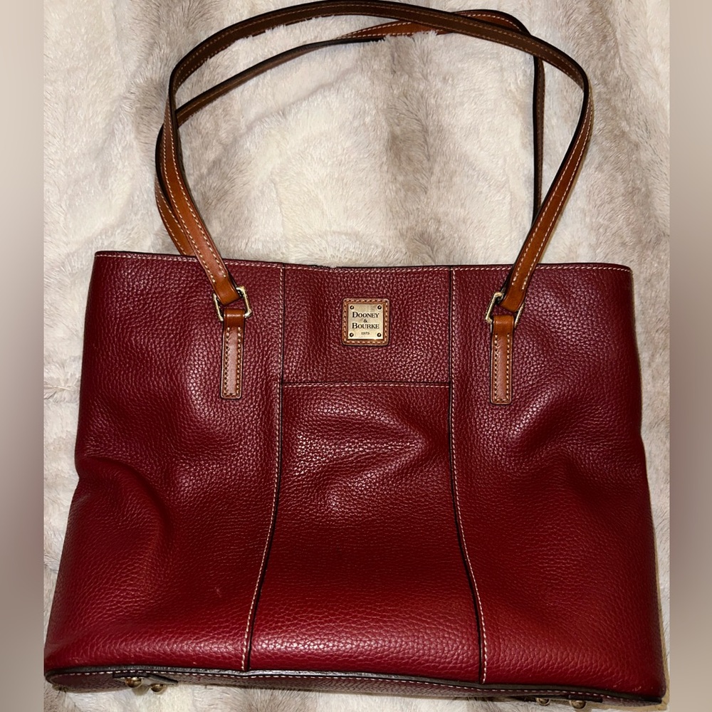 Burgundy Dooney & Bourke Tote